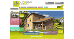 Desktop Screenshot of construire-maison-passive.fr